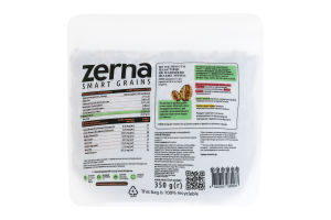 Хлопья из чернозерного ячменя цельнозерновые плющенные Zerna д/п 350г