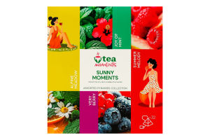 Чай ассорти в пирамидках Sunny moments Tea Moments к/у 32х1.7г