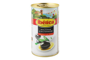 Маслины с косточкой Iberica ж/б 360г