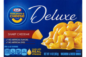 Kraft Macaroni & Cheese Dinner Deluxe Sharp Cheddar
