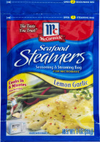 McCormick Seafood Steamers Seasoning & Steaming Bag Lemon Garlic