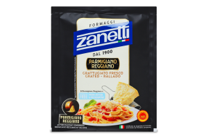 Сыр 32% тертый Пармиджано Реджано DOP Zanetti м/у 40г
