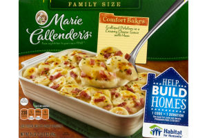 Marie Callender's Comfort Bakes Scalloped Potatoes In A Creamy Cheese Sauce With Ham