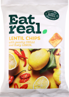 Снеки Eat Real з сочевиці смак перець чилі-лимон