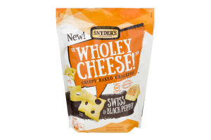 Snyder's Of Hanover "Wholey Cheese!" Crispy Baked Crackers Swiss & Black Pepper
