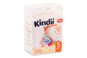 Трусики-підгузники для дітей 12-17кг 5 Junior Pants Kindii 20шт