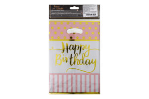 Пакет подарунковий поліетилен 17*25см