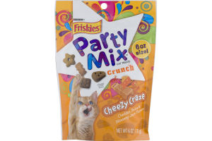 Purina Friskies Party Mix Cat Treats Crunch Cheezy Craze