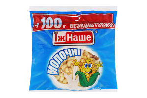 Палички кукурудзяні солодкі неглазуровані Молочні ЇжНаше м/у 450г