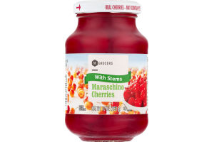 SE Grocers Maraschino Cherries With Stems