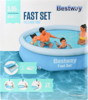 Бассейн надувной семейный 305х66см №57456 Fast Set Bestway 1шт