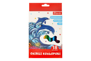 Олівці кольорові Classic 18шт 1вересня