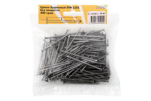 Цвях будівельний 2,5*60мм 300г блістер Гроно-трейд