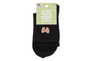 Шкарпетки Premier socks вис спорт вишив чор р20-22