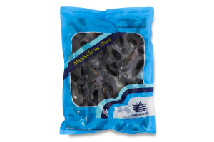 Мідії морожені варені в мушлях Arti Seafood в/у 1кг