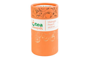 Чай чорний байховий ароматизований з додаванням квітково-фруктової сировини Опівнічний персик Tea Moments тубус 70г