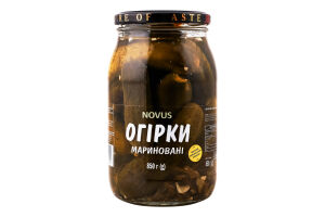 Огурцы маринованные пастеризованные Novus c/б 850г