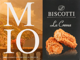 Пирожное заварное со сгущенным молоком M-io La Crema Biscotti к/у 0.19кг
