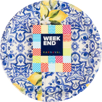 Тарелки бумажные d21см Лимон Karnaval Weekend 6шт