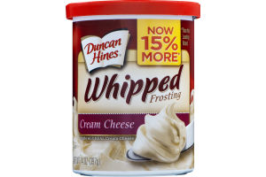 Duncan Hines Whipped Frosting Cream Cheese