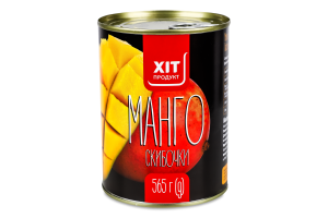 Манго ломтики в легком сиропе пастеризованные Хіт продукт ж/б 565г
