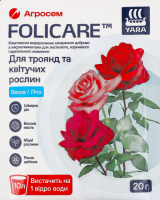 Добриво мінеральне д/троянд та квітучих рослин весна-літо 20г Folicare
