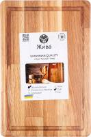 Дошка кухонна обробна ЖИВА з ручкою дуб Жива 20*30*2см Арт.OBHRE 20302