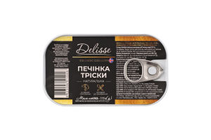 Печень трески натуральная Delisse ж/б 115г