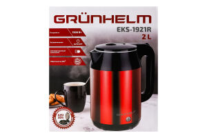 Електрочайник Grunhelm EKS-1921R 1,8 л 1500 Вт метал. червоний