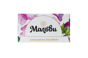 Серветки паперові косметичні 2-х шарові 200х200мм Мальви 150шт