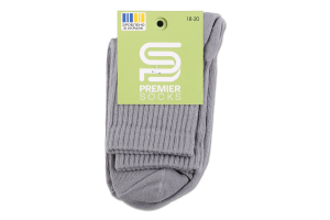 Шкарпетки дит Premier socks вис спорт сірі р18-20