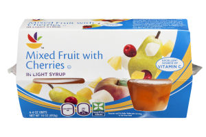 Ahold Mixed Fruit with Cherries in Light Syrup - 4 CT