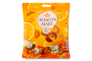 Цукерки Golden Lily з смаком апельсина 180г Konti
