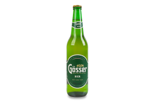 Пиво 0.5л 5.2% светлое фильтрованное пастеризованное Gosser бут