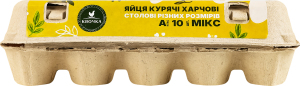 Яйца куриные пищевые столовые разных размеров класс А Микс Квочка к/у 10шт
