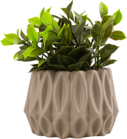 Вазон декоративний з рослиною призматичний 18*10*10см в асортименті BMG