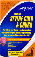 CareOne Daytime Severe Cold & Cough Berry Infused With Menthol & Green Tea Flavors - 6 CT
