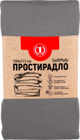 Простирадло темно-сіре 180*215см ТМ "1"
