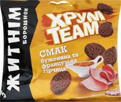 Сухарики с ржаной мукой Буженина и французская горчица ХрумTeam м/у 90г