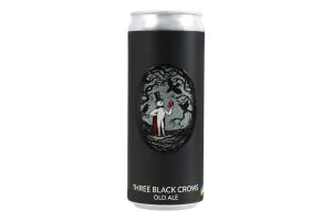 Пиво 0.33л 7.7% темне нефільтроване непастеризоване Three Black Crows Varvar з/б