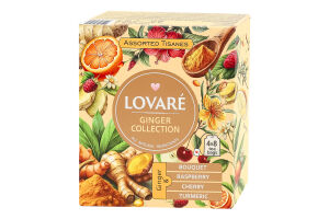 Чай травяной ассорти Имбирный Ginger collection Lovare к/у 32х1.8г