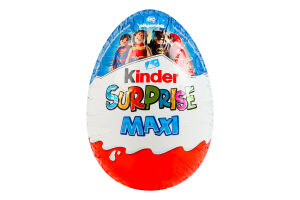 Яйцо из молочного шоколада с молочным внутренним слоем и игрушкой Maxi Kinder Surprise м/у 100г