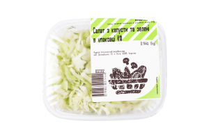 Салат из капусты и зелени в упаковке КФ