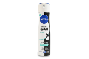 Антиперспирант Свежий Черное и белое невидимый Nivea 150мл