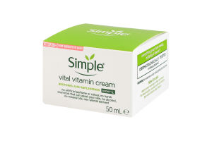 Крем для лица ночной витаминный Kind to skin Simple 50мл