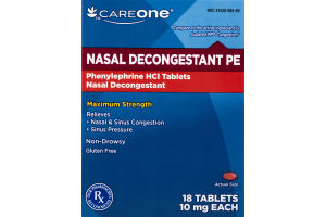 CareOne Nasal Decongestant PE - 18 CT