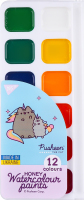 Фарби акварельні Yes! Pusheen медові 12кол