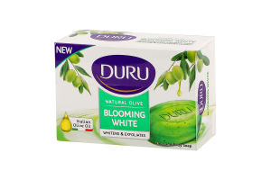 Мыло косметическое с оливковым маслом экстрактом плодов папайи Blooming White Natural Olive Duru 90г