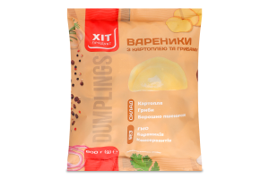 Вареники з картоплею та грибами Хіт продукт м/у 800г
