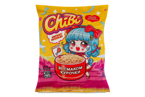Вермішель швидкого приготування негостра зі смаком курки ChiBi м/у 60г
